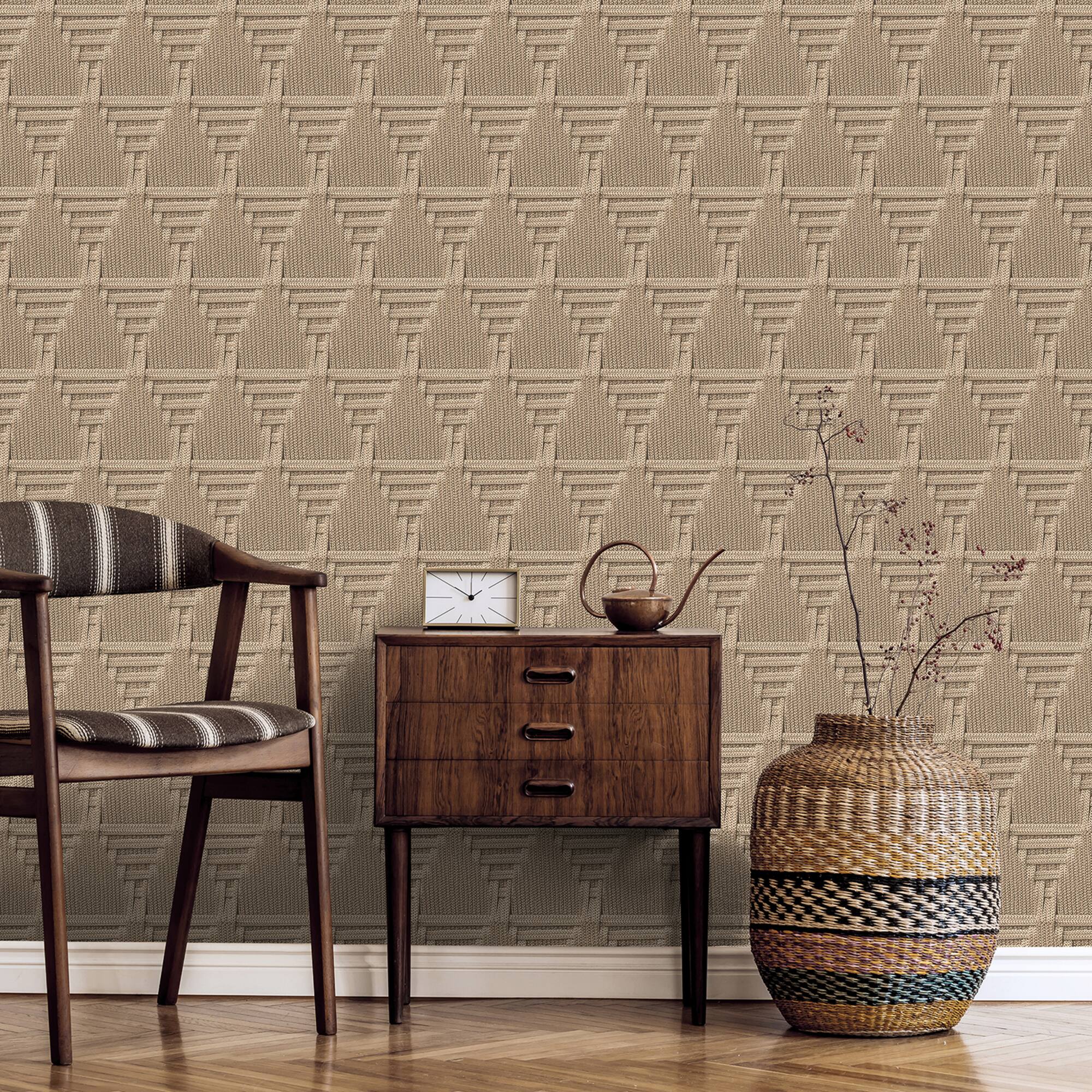 Designs Direct Rope Weave Diamond Wallpaper